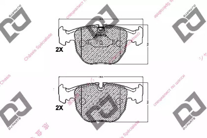 Комплект тормозных колодок DJ PARTS BP1183